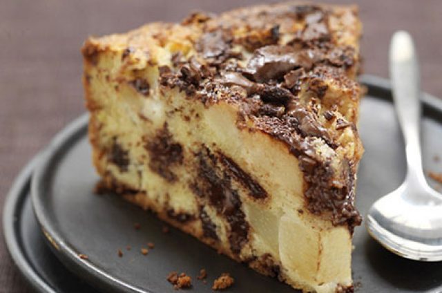 Clafoutis poire chocolat