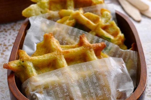 Gaufres de pomme de terre aux comté râpé
