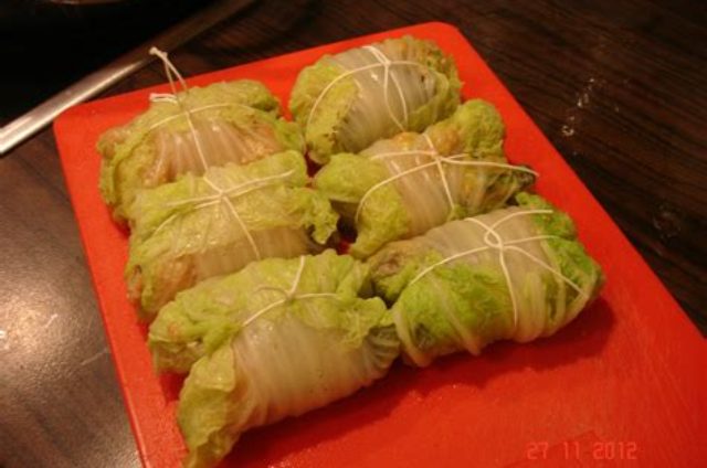 Chou chinois farci à la vietnamienne
